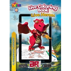 Live Heroes. 3D Coloring Book