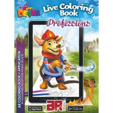 Professions. 3D Coloring Book
